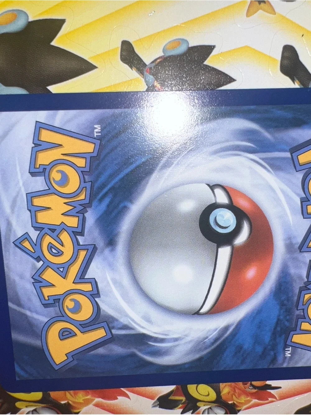Pokemon Eevee Holographic Card - Brown, Yellow, Green, Purple